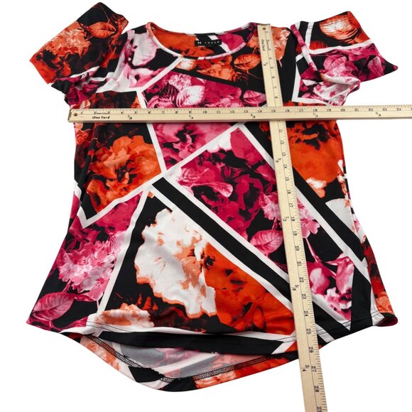 N Touch Womens Floral Geometric Medium Tunic Top Polyester/Spandex Blend - Picture 4 of 6